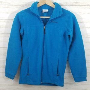 Columbia Fleece Jacket Kid's Blue sz M (unisex)